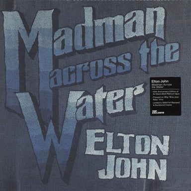 Elton John Madman Across The Water - 50th Anniversary 'Blue Jean Baby' Vinyl Edition US vinyl LP album (LP record) VMP-135