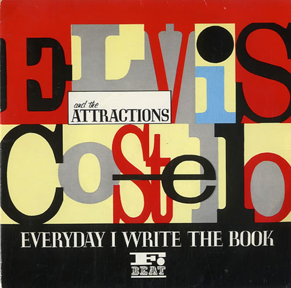 Elvis Costello Everyday I Write The Book UK 7" vinyl single (7 inch record / 45) XX32