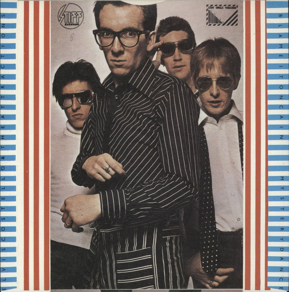 Elvis Costello Watching The Detectives - Solid + p/s UK 7" vinyl single (7 inch record / 45)