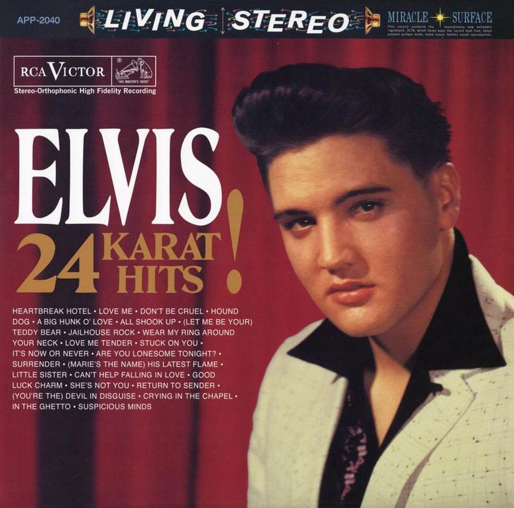 Elvis Presley 24 Karat Hits! - 180gm 45RPM US 3-LP vinyl record set (Triple LP Album) APP-2040