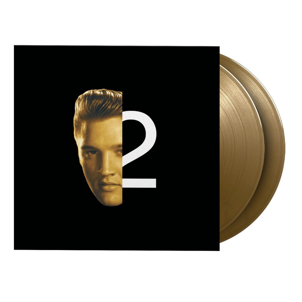 Elvis Presley 2nd To None - Gold Vinyl 180 Gram - Numbered Edition - Linen Laminate Cover UK 2-LP vinyl record set (Double LP Album) MOVLP1087
