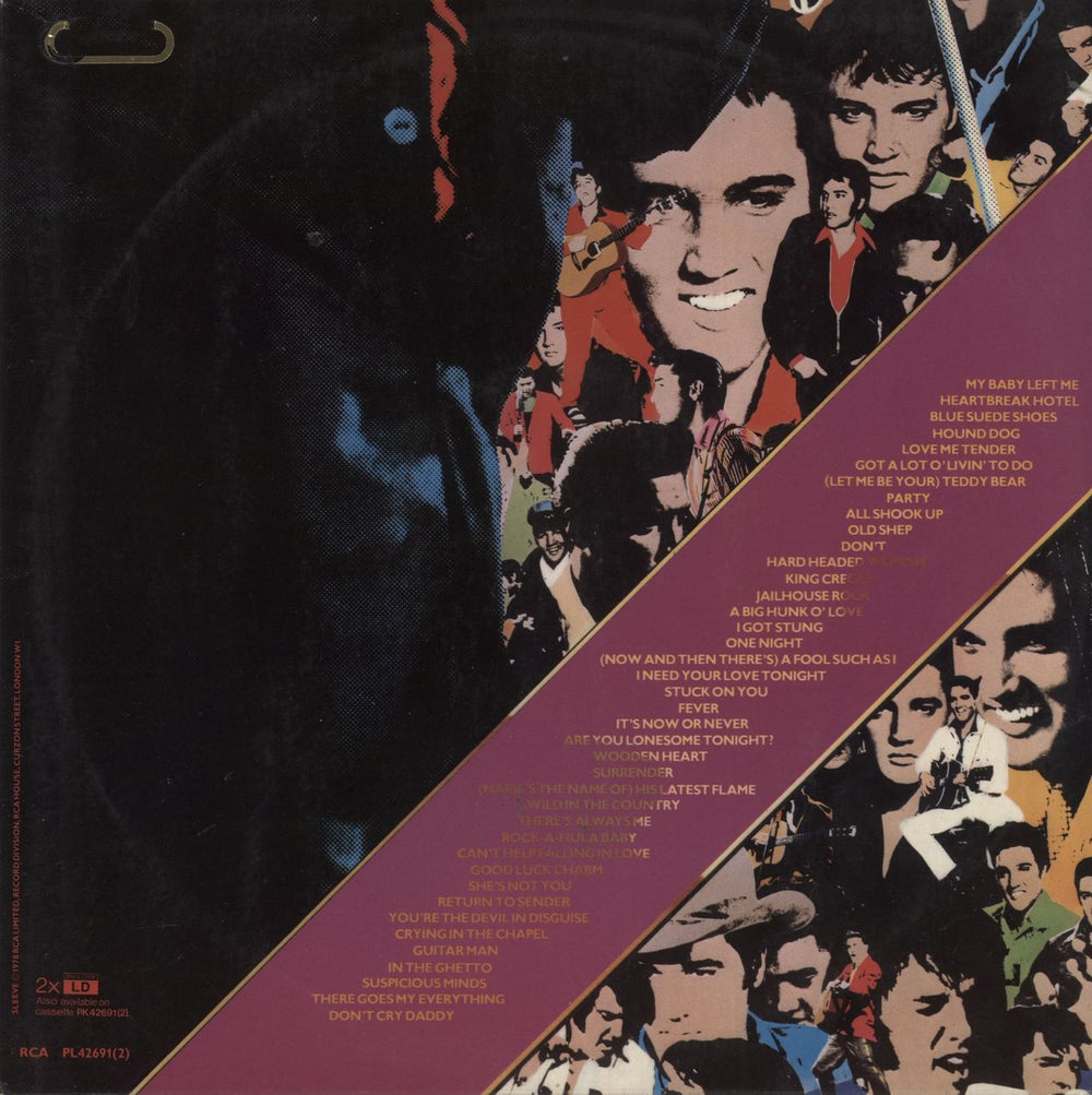 Elvis Presley 40 Greatest - Pink Vinyl + Insert UK 2-LP vinyl record set (Double LP Album)