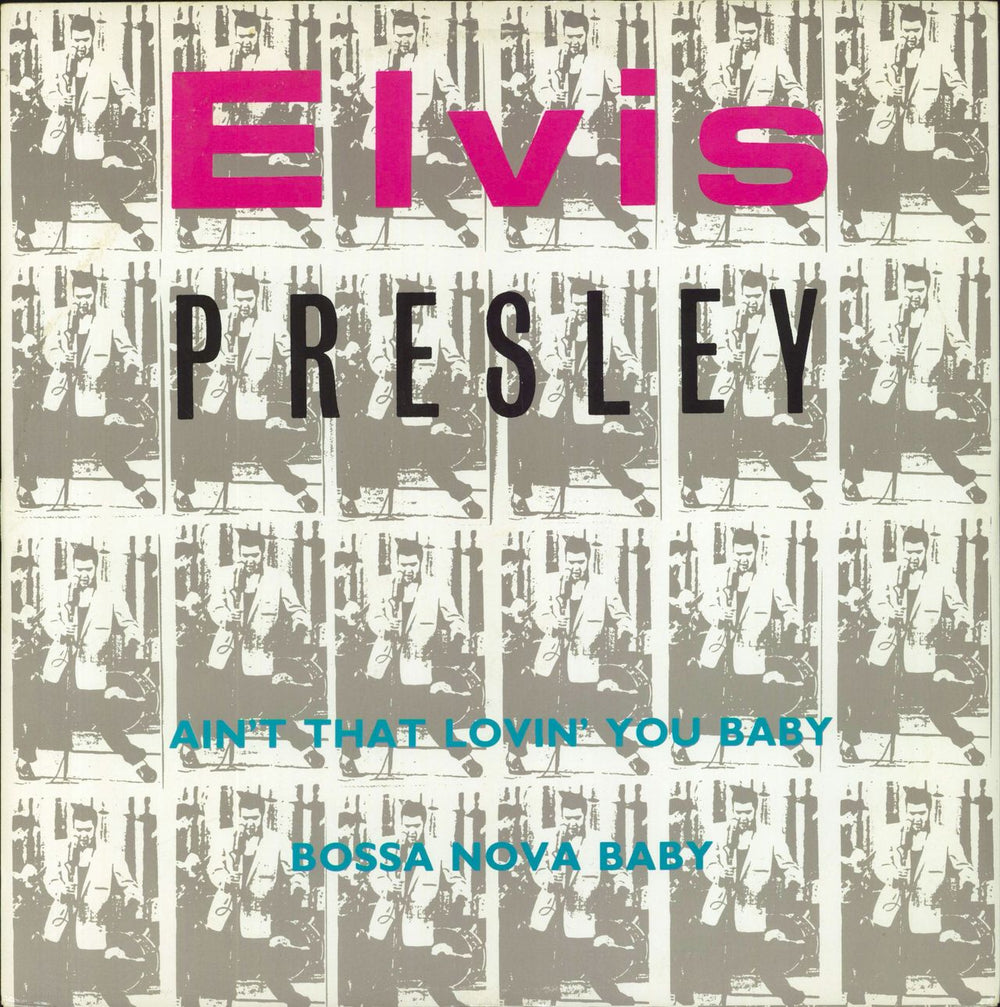 Elvis Presley Ain't That Lovin' You Baby - Promo Stickered UK Promo 12" vinyl single (12 inch record / Maxi-single) ARONT1