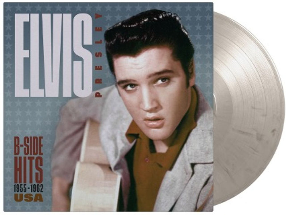 Elvis Presley B-Side Hits 1955-1962 USA - White Marbled Vinyl - Sealed UK vinyl LP album (LP record) VP90142