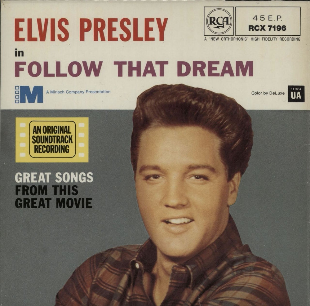 Elvis Presley Follow That Dream UK 7" vinyl single (7 inch record / 45) RCX7196