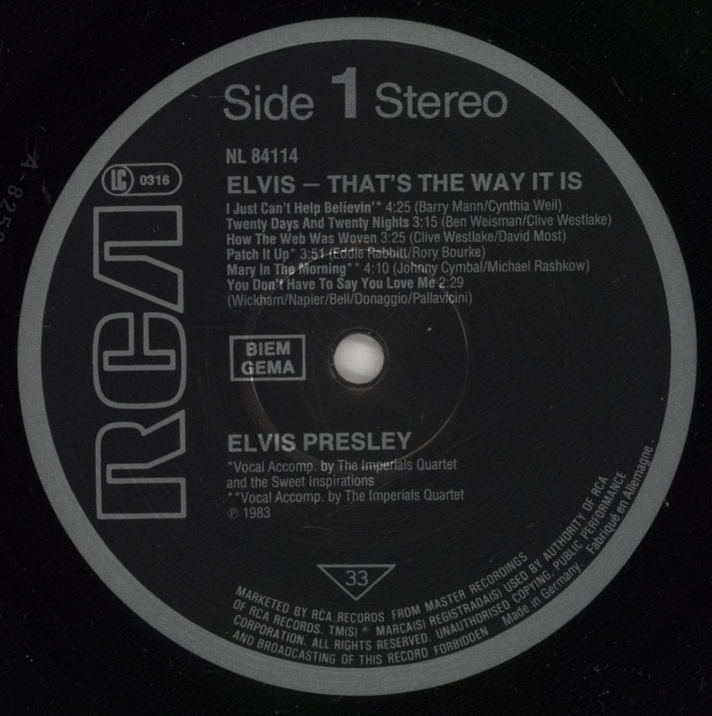 Elvis Presley That's The Way It Is UK vinyl LP album (LP record) ELVLPTH876854
