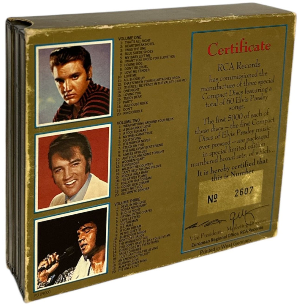 Elvis Presley The Legend First Edition + Certificate - EX German 3-CD album set (Triple CD)