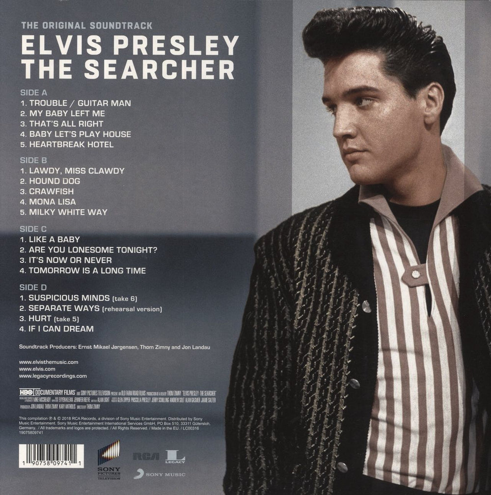 Elvis Presley The Searcher - The Original Soundtrack UK 2-LP vinyl record set (Double LP Album) 190758097411