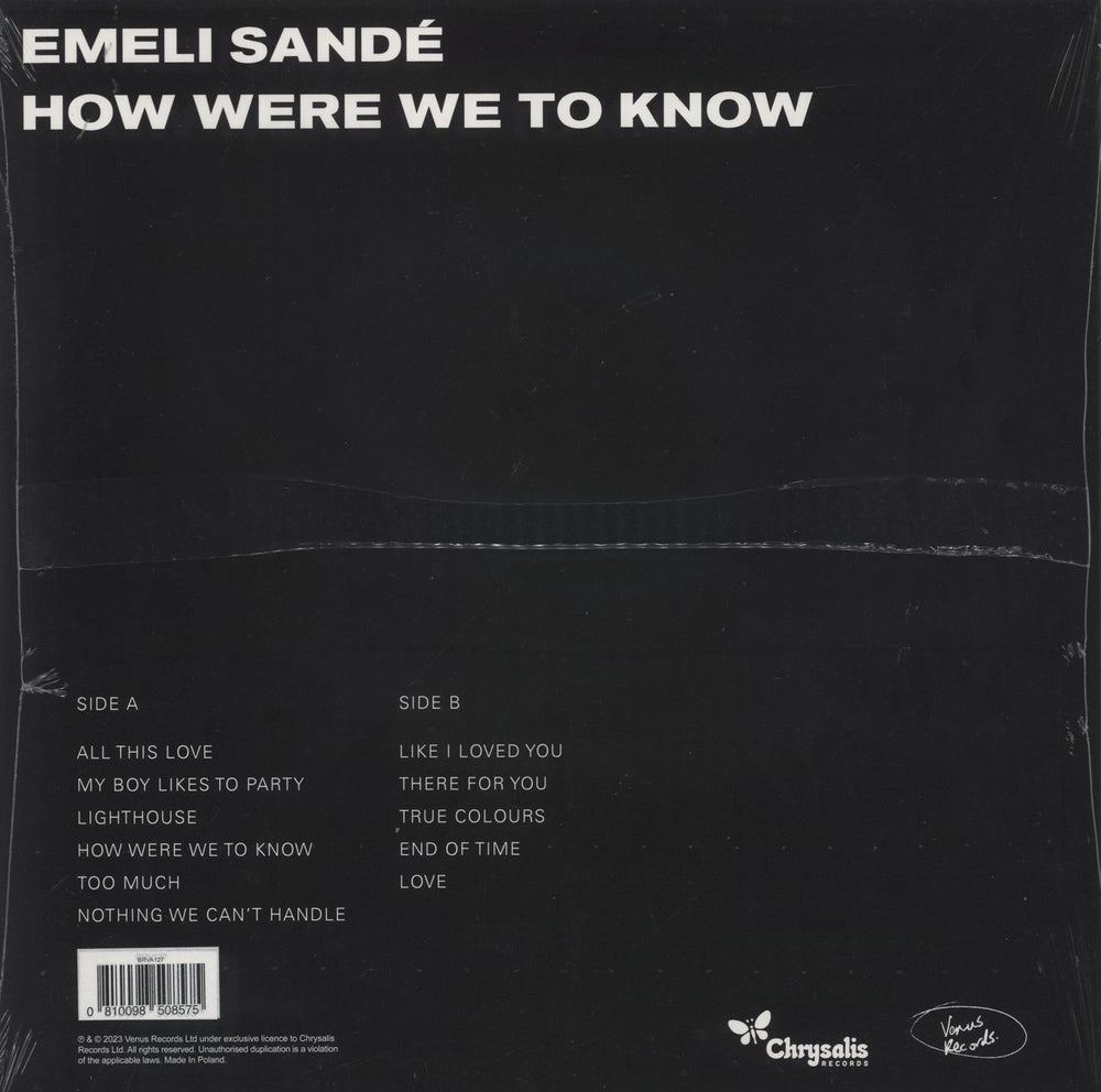 Emeli Sande How Were We To Know + Autographed Poster - Sealed UK vinyl LP album (LP record) 810098508575