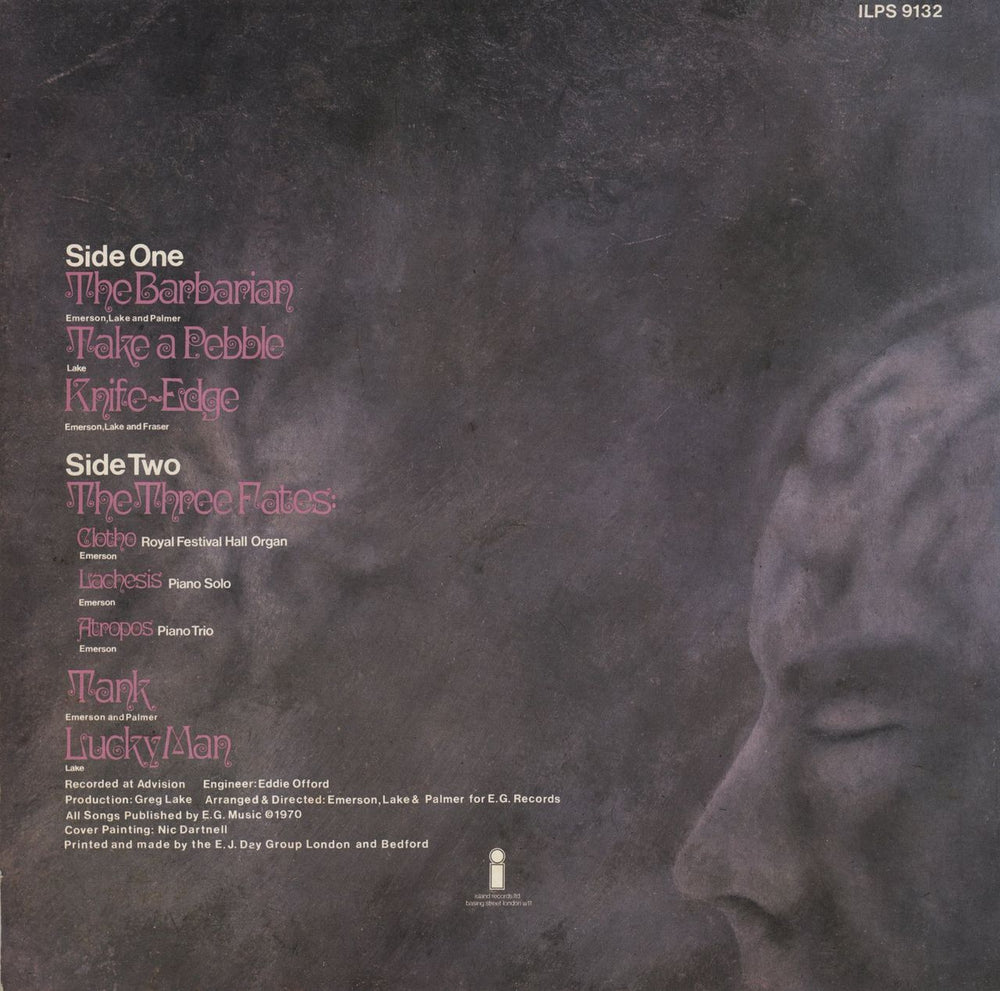 Emerson Lake & Palmer Emerson Lake & Palmer - 2nd - EX UK vinyl LP album (LP record)