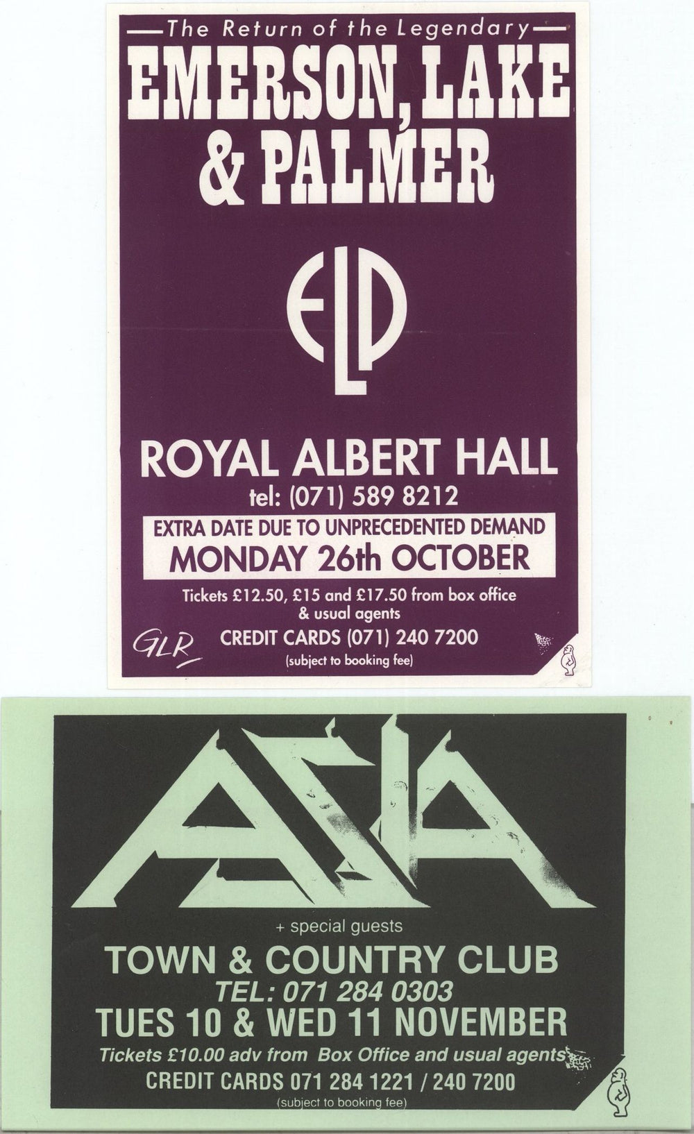 Emerson Lake & Palmer World Tour 1992 + Flyers UK tour programme ELPTRWO875544