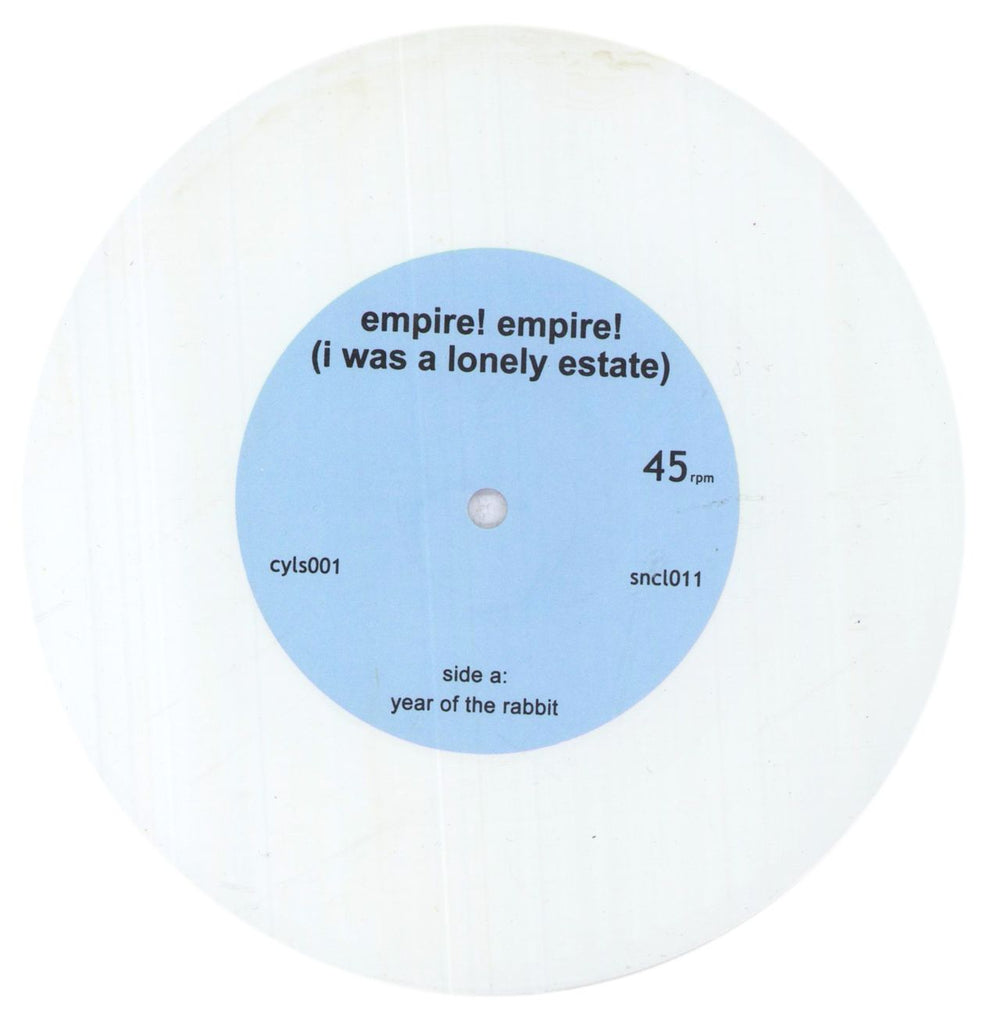 Empire! Empire! (I Was A Lonely Estate) Year Of The Rabbit - White Vinyl + CD UK 7" vinyl single (7 inch record / 45) 6MY07YE842203