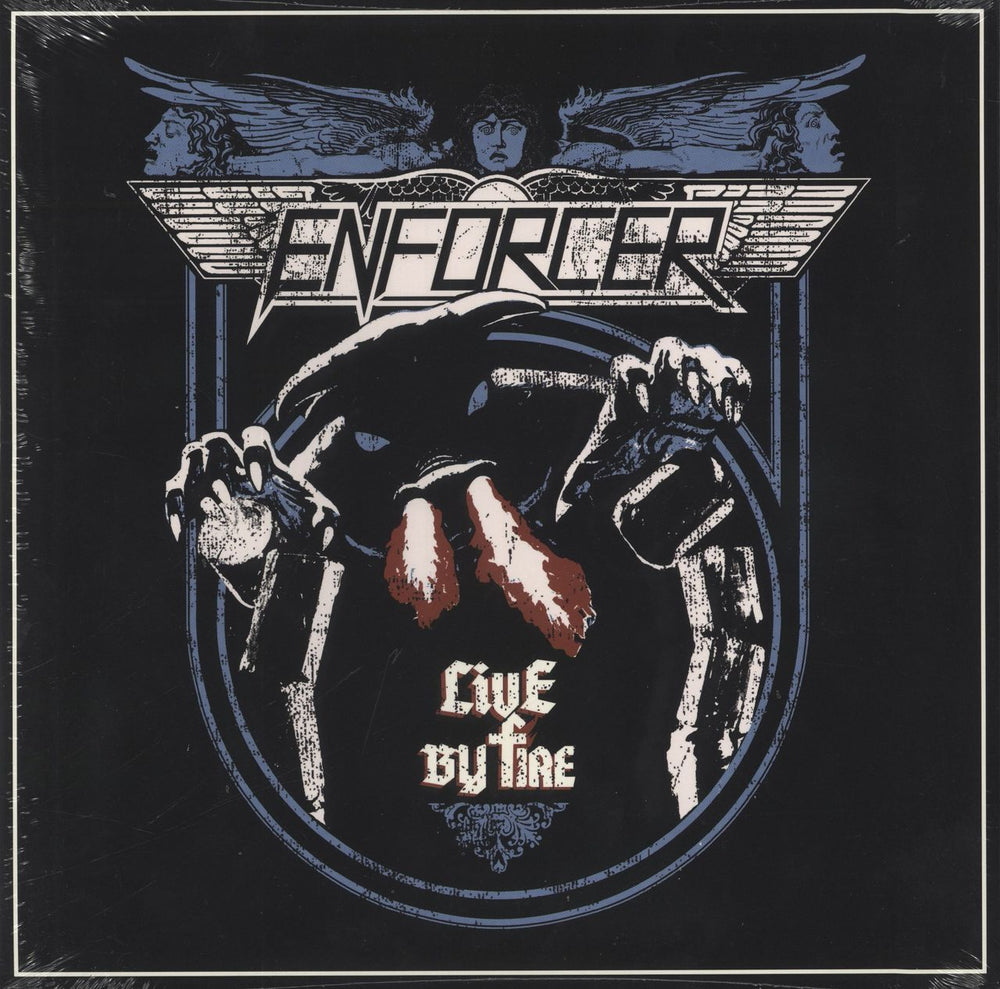 Enforcer Live By Fire UK vinyl LP album (LP record) BOBV577LPLTD