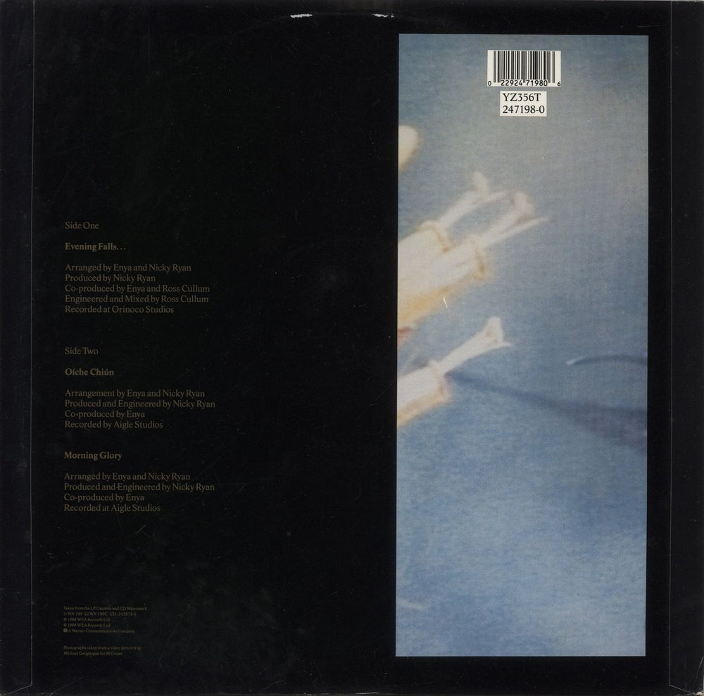 Enya Evening Falls... UK 12" vinyl single (12 inch record / Maxi-single) 022924719806