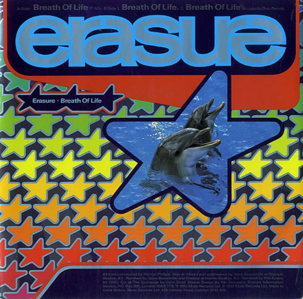 Erasure Breath Of Life UK 7" vinyl single (7 inch record / 45) MUTE142