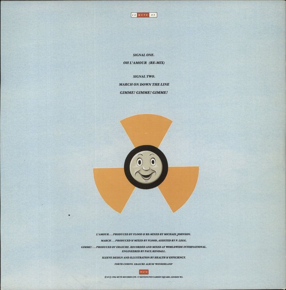 Erasure Oh L'amour UK 12" vinyl single (12 inch record / Maxi-single)