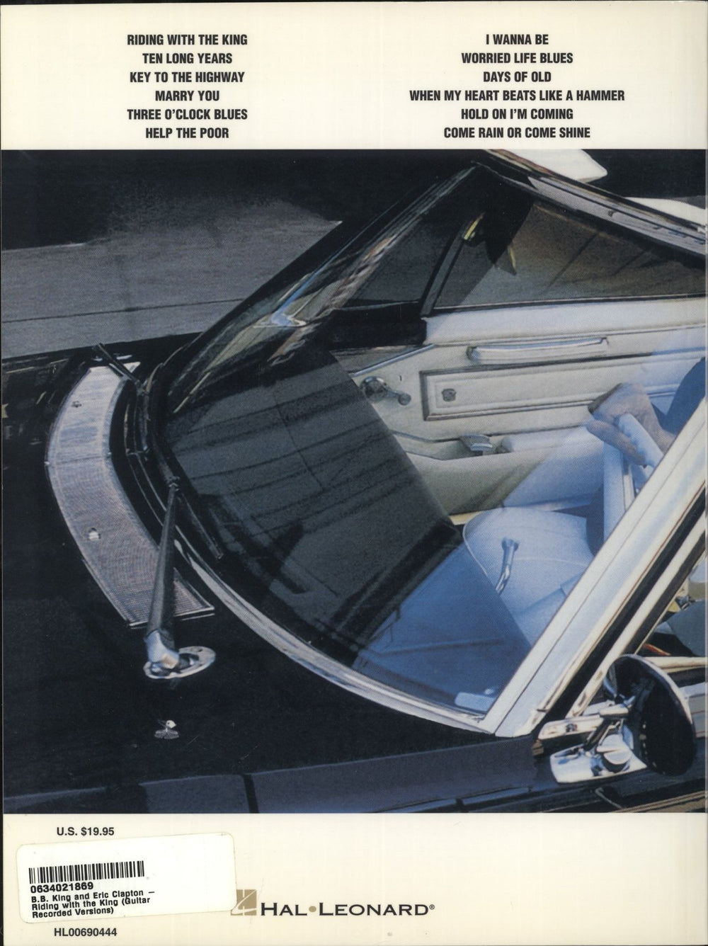 Eric Clapton Riding With The King UK book 0634021869