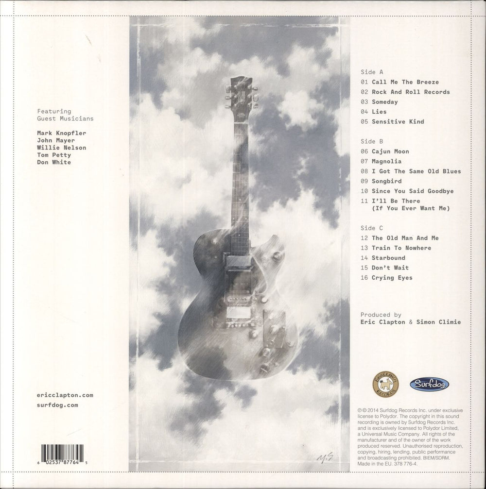 Eric Clapton The Breeze: An Appreciation of JJ Cale - 'Surfdog' logo Sleeve UK 2-LP vinyl record set (Double LP Album) 602537877645