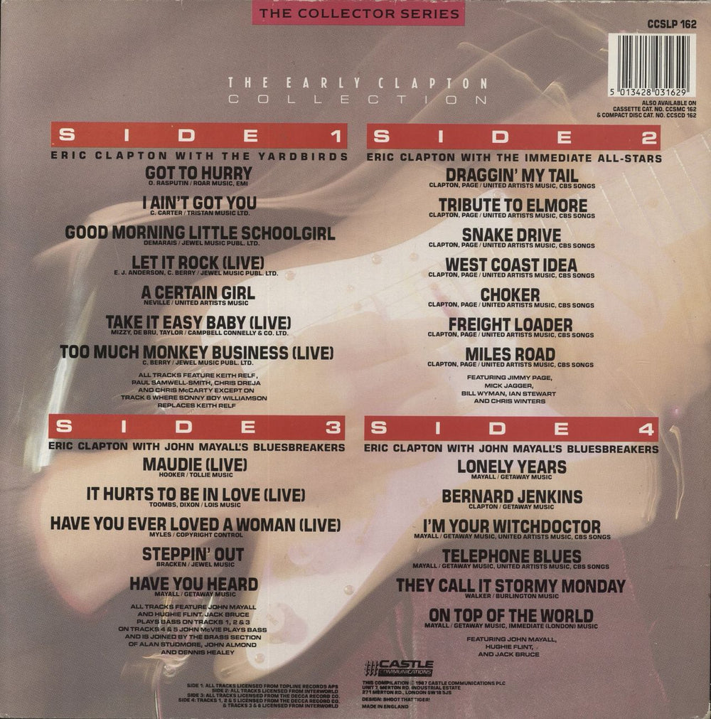 Eric Clapton The Early Clapton Collection UK 2-LP vinyl record set (Double LP Album) 5013428031629