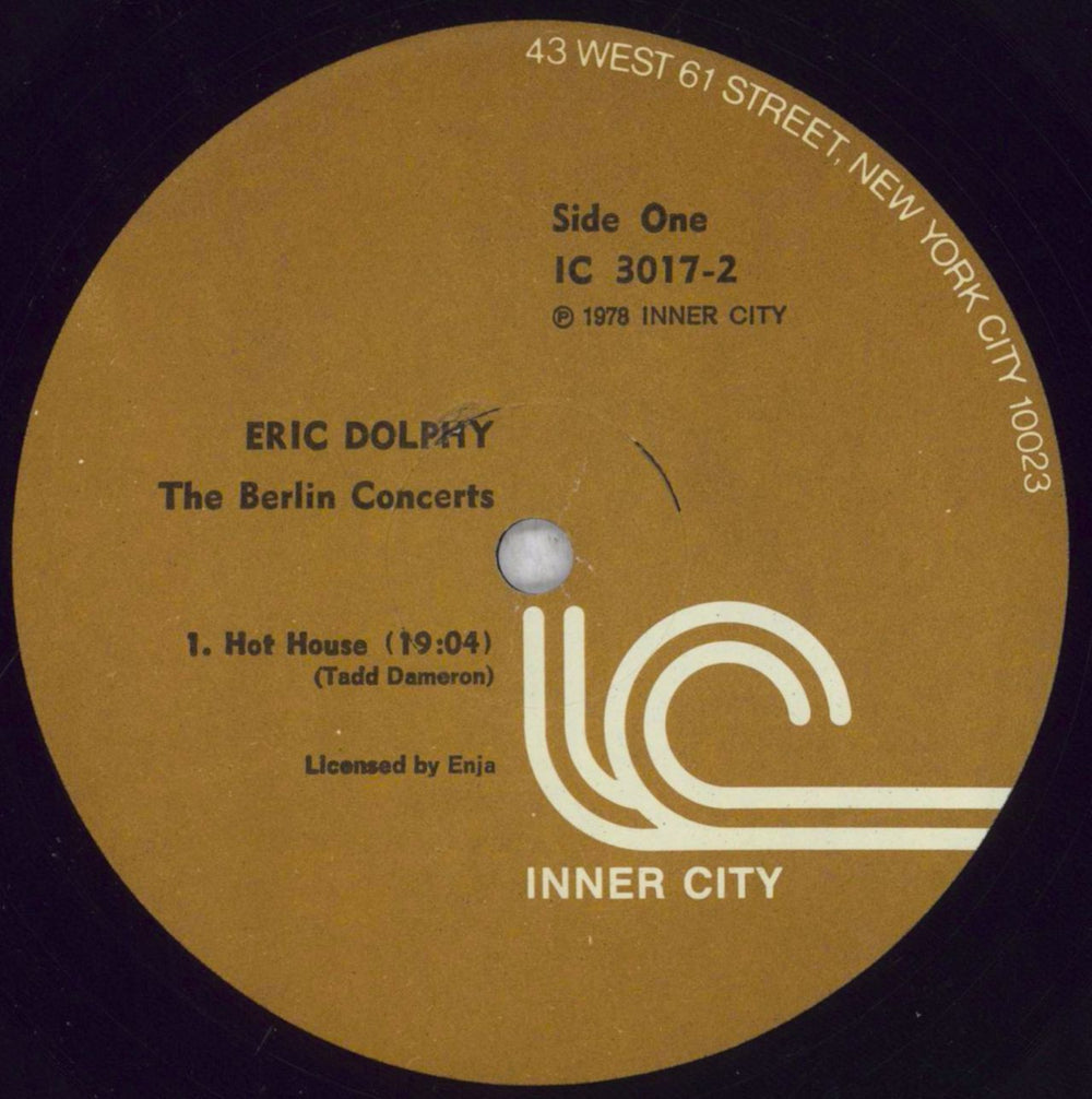 Eric Dolphy The Berlin Concerts US 2-LP vinyl record set (Double LP Album) EDP2LTH844300