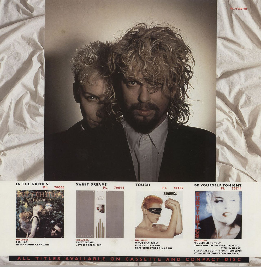 Eurythmics Revenge - 1st - Stickered + Insert UK vinyl LP album (LP record)