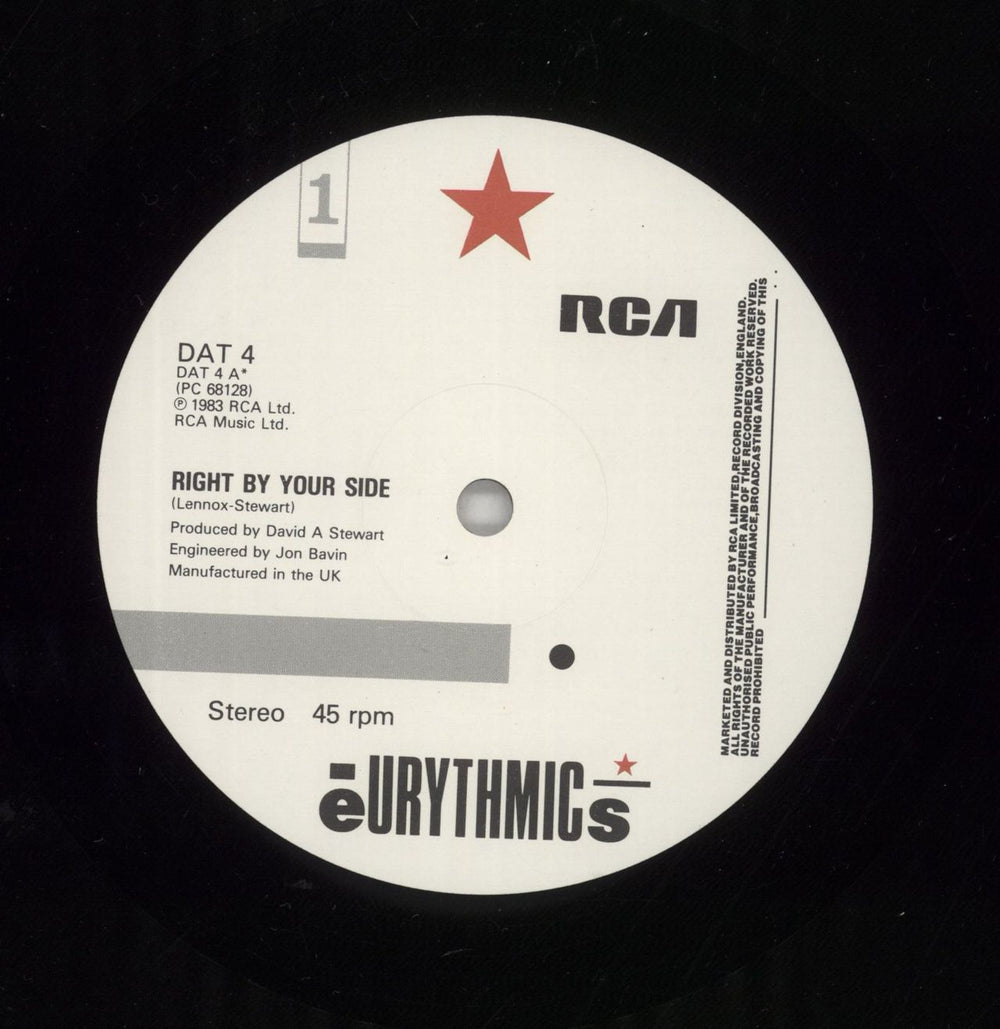 Eurythmics Right By Your Side UK 12" vinyl single (12 inch record / Maxi-single) EUR12RI863833