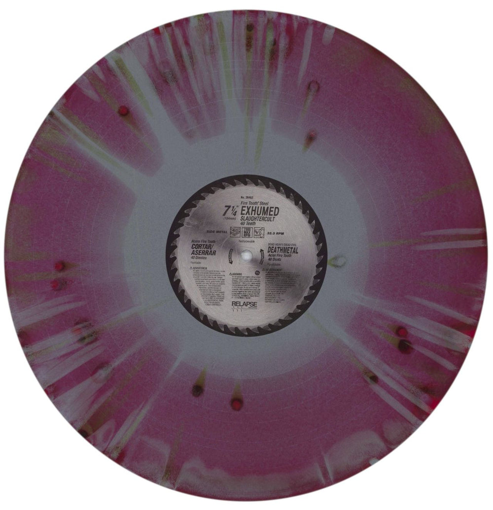 Exhumed Slaughtercult - Custom Tri-Color Merge Splatter Vinyl US vinyl LP album (LP record) QXHLPSL839968