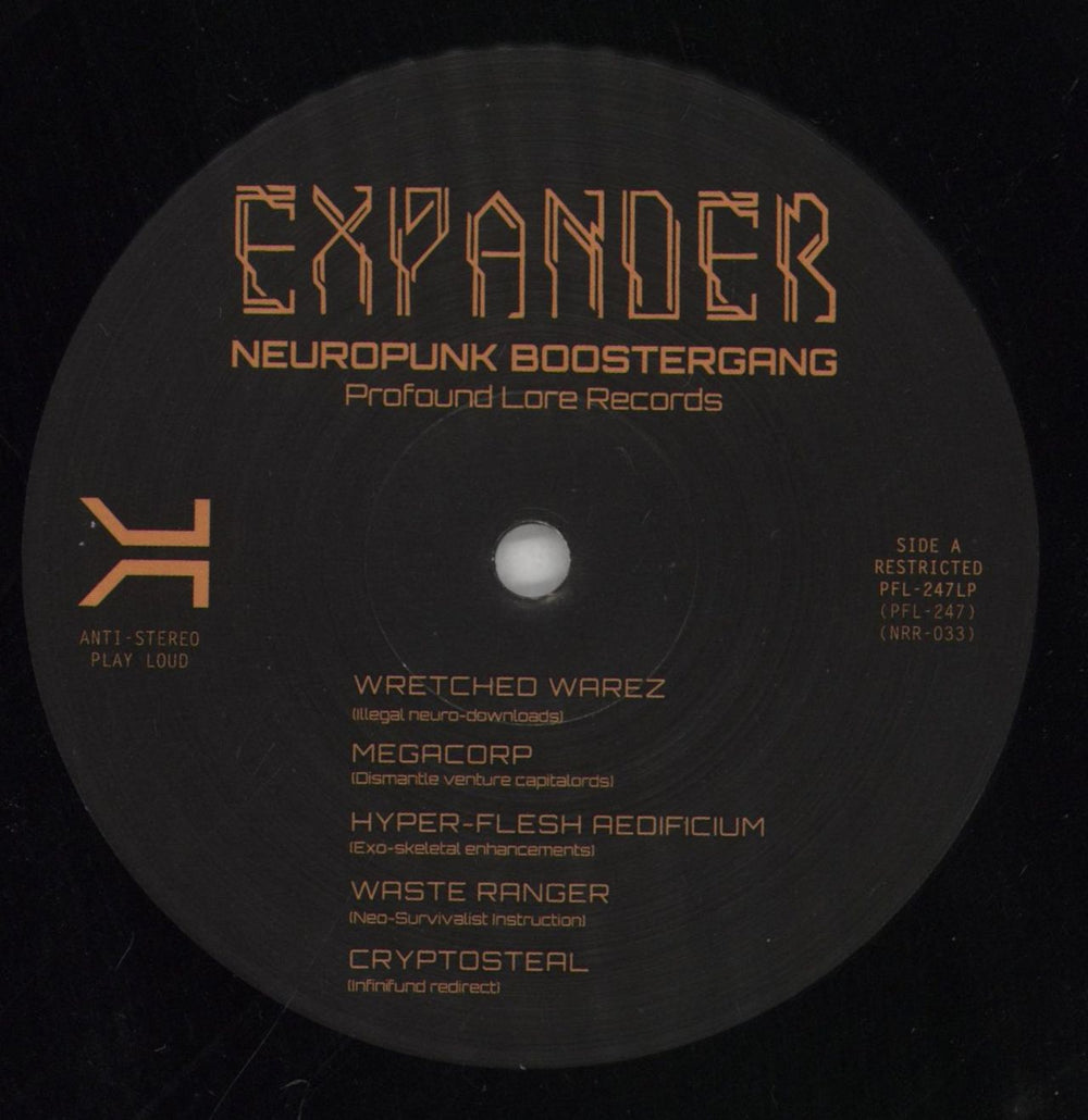 Expander Neuropunk Boostergang Canadian vinyl LP album (LP record) 9ZTLPNE861987