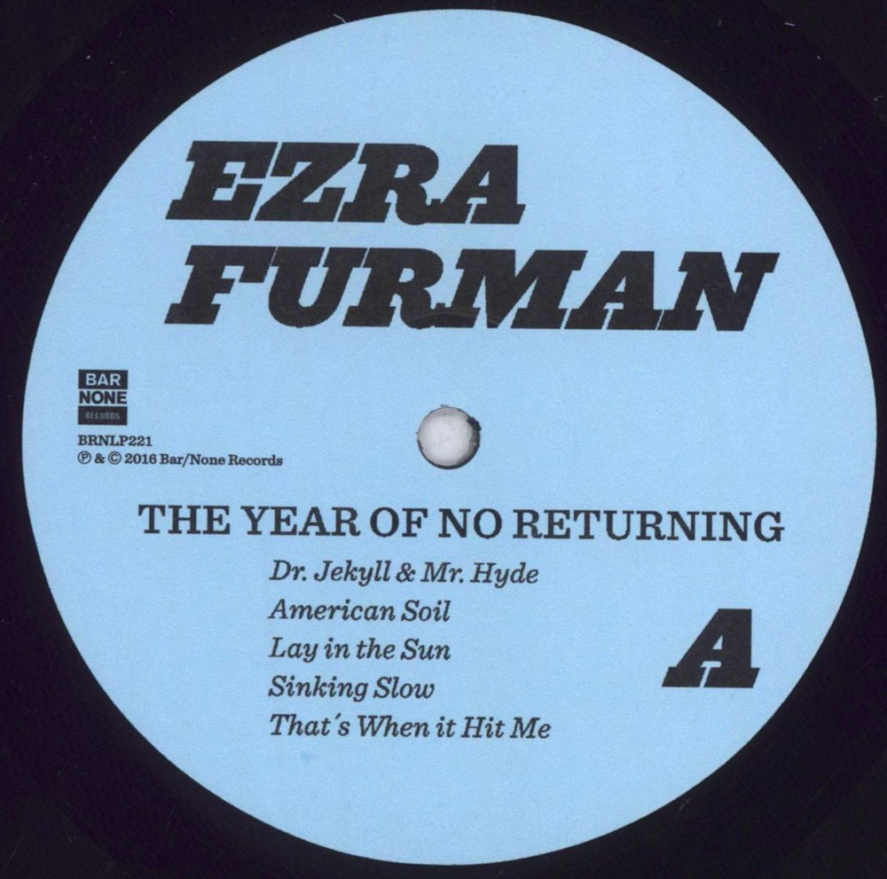 Ezra Furman The Year Of No Returning US vinyl LP album (LP record) 312LPTH846470