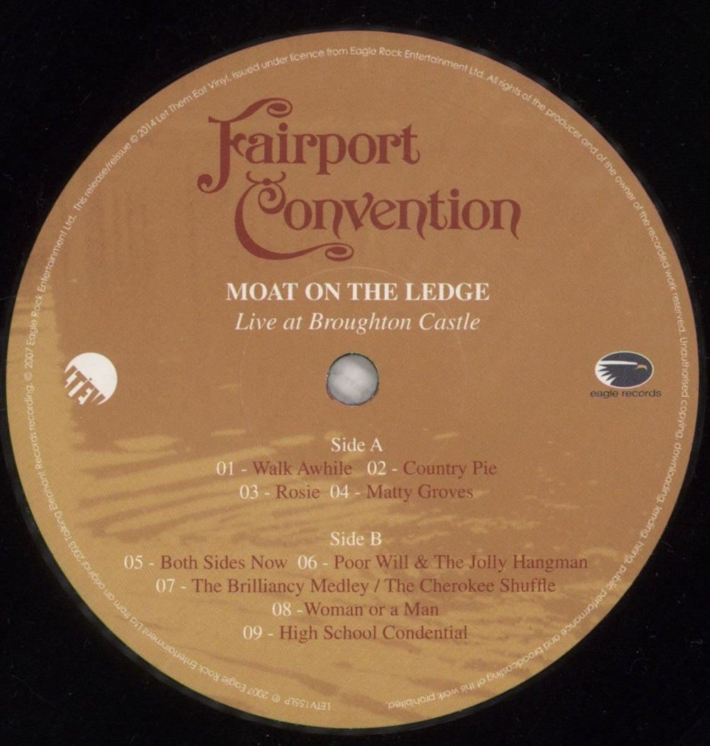 Fairport Convention Moat On The Ledge - Live At Broughton Castle - RSD UK vinyl LP album (LP record) F-CLPMO602806