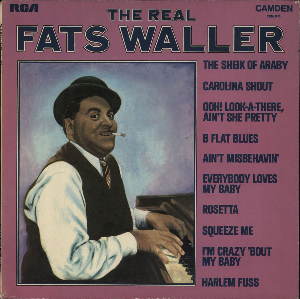 Fats Waller The Real Fats Waller UK vinyl LP album (LP record) CDM1015