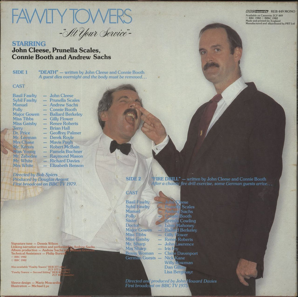 Fawlty Towers At Your Service - EX UK vinyl LP album (LP record)