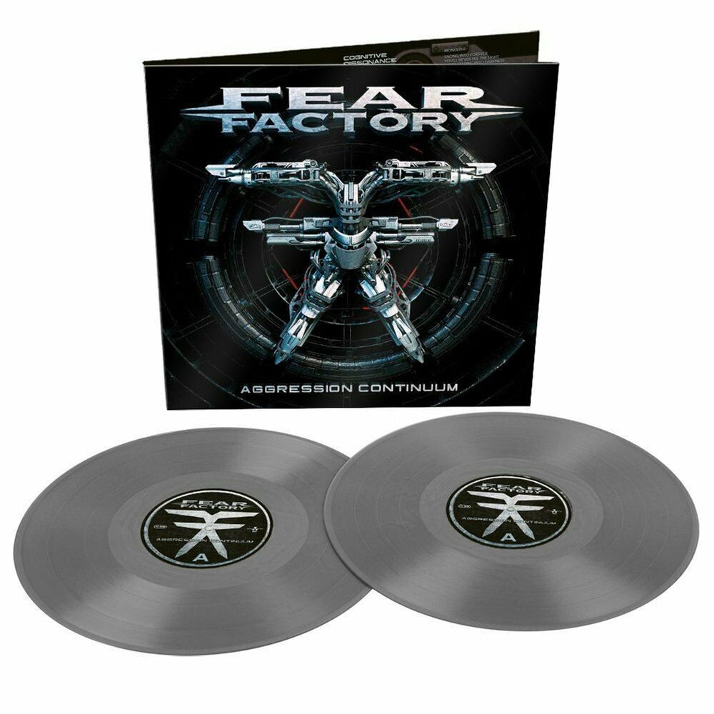 Fear Factory Aggression Continuum - Grey Vinyl Indie Exclusive - Sealed UK 2-LP vinyl record set (Double LP Album) FFY2LAG774185