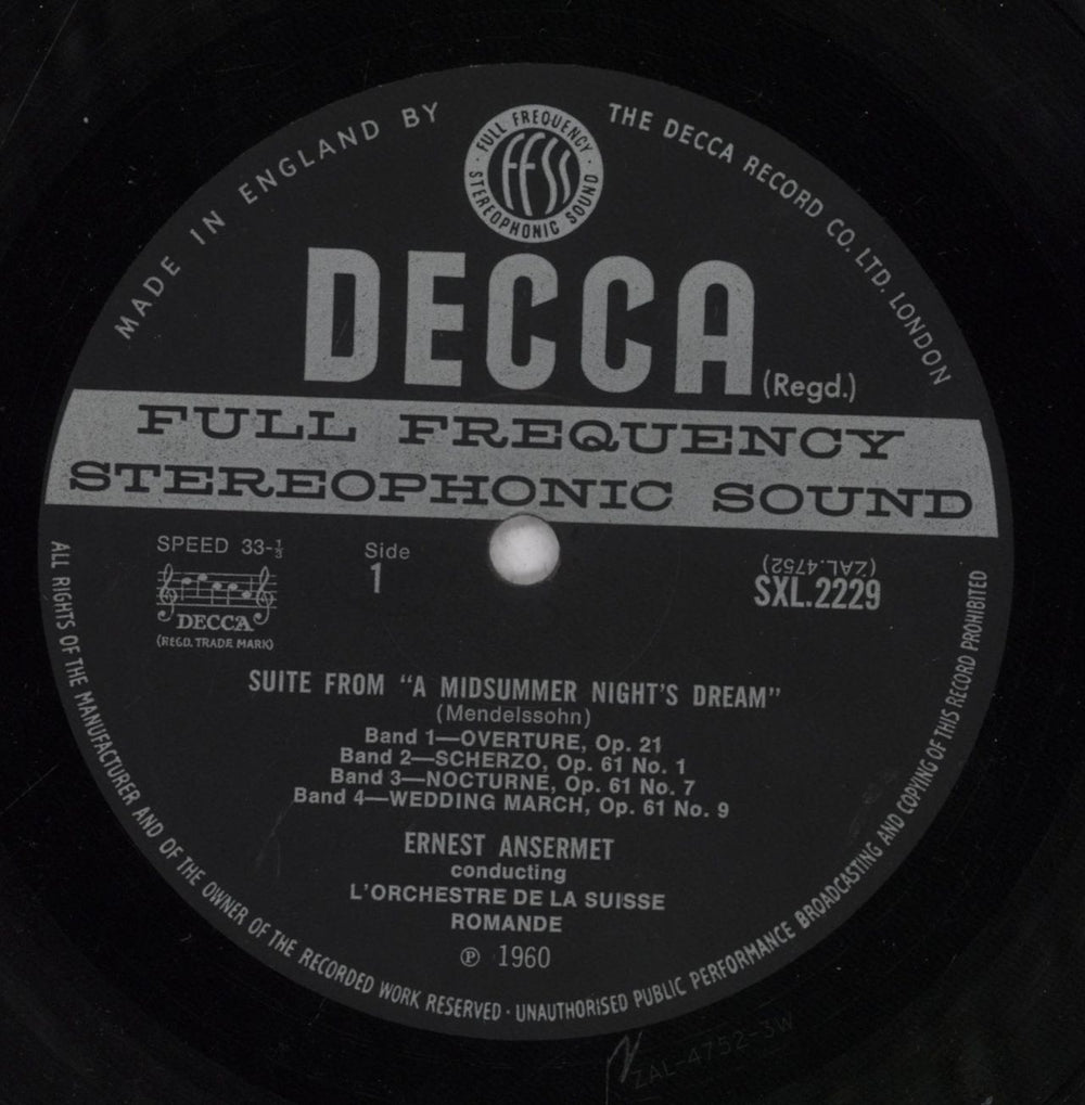 Felix Mendelssohn Mendelssohn: A Midsummer Night's Dream / Schubert: Rosamunde UK vinyl LP album (LP record) M2BLPME841965