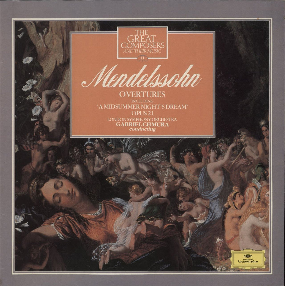 Felix Mendelssohn Overtures including Midsummer Night's Dream, Opus 21 UK vinyl LP album (LP record) 410488-1