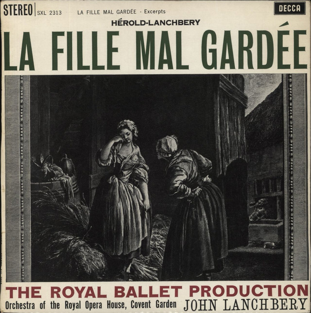 Ferdinand Herold La Fille Mal Gardee - Excerpts - 2nd UK vinyl LP album (LP record) SXL2313