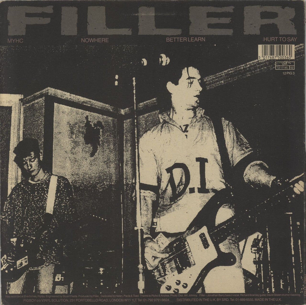Filler M Y H C UK 12" vinyl single (12 inch record / Maxi-single) 5017687500360