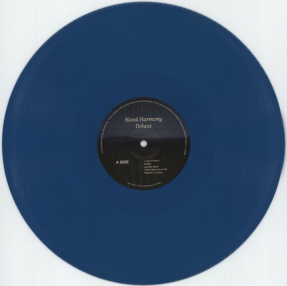 Finneas Blood Harmony [Deluxe] - Blue Vinyl US 12" vinyl single (12 inch record / Maxi-single) H1Z12BL877237