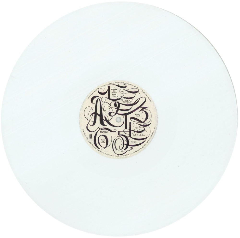 Finneas Optimist - White Vinyl US vinyl LP album (LP record) H1ZLPOP870104