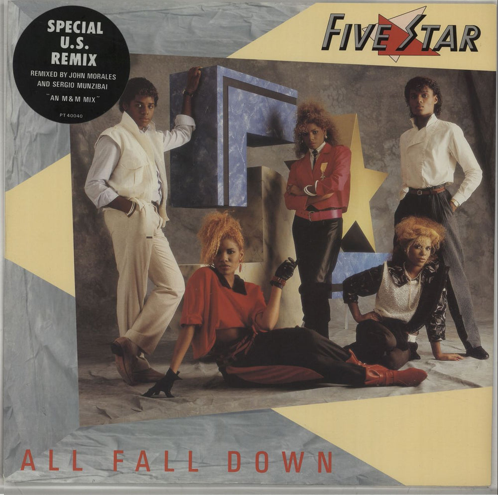 Five Star All Fall Down - Stickered Sleeve UK 12" vinyl single (12 inch record / Maxi-single) PT40040