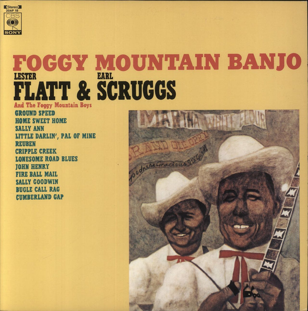 Flatt & Scruggs Foggy Mountain Banjo Japanese vinyl LP album (LP record) 20AP-18