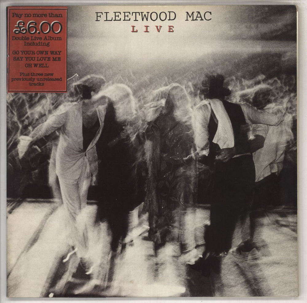 Fleetwood Mac Live - Stickered Sleeve UK 2-LP vinyl record set (Double LP Album) K66097