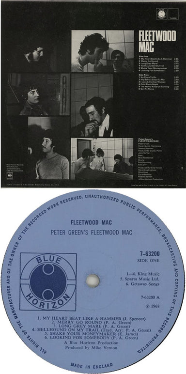 Fleetwood Mac Peter Green's Fleetwood Mac - 1st UK vinyl LP album (LP record) MACLPPE105195