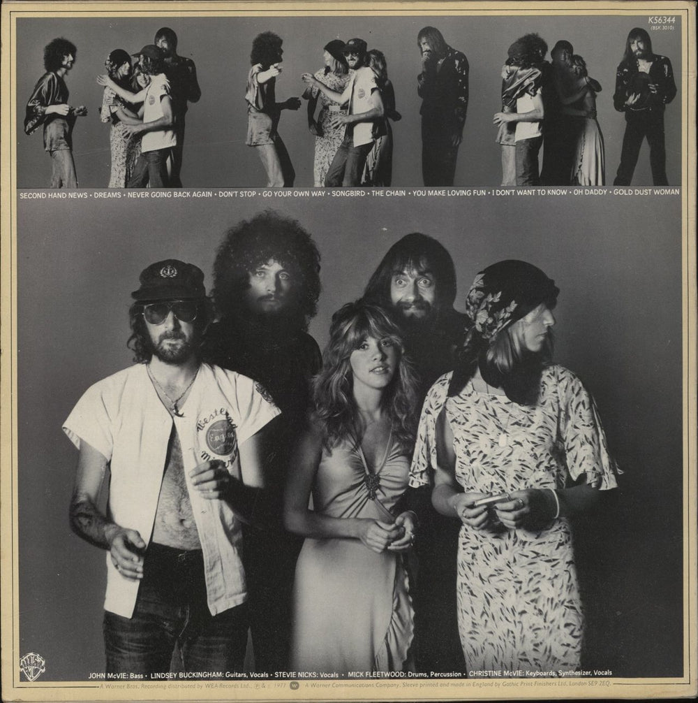 Fleetwood Mac Rumours - 1st + UK Sleeve & Insert German vinyl LP album (LP record)