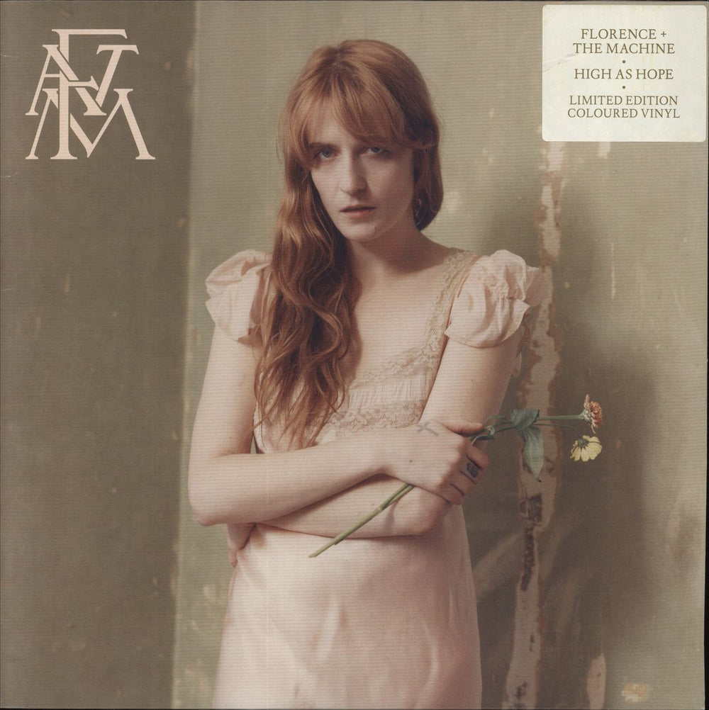 Florence + The Machine High As Hope - Yellow Vinyl - EX UK vinyl LP album (LP record) VX3204