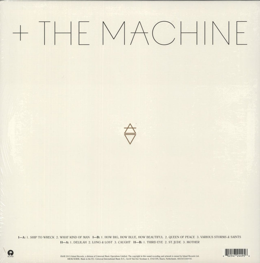 Florence + The Machine How Big, How Blue, How Beautiful + Numbered Print UK 2-LP vinyl record set (Double LP Album) 602547244956