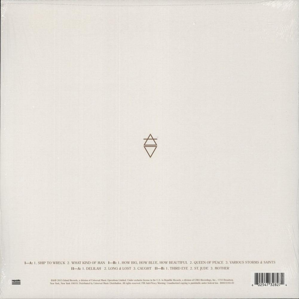 Florence + The Machine How Big, How Blue, How Beautiful - Urban Outfitter Sleeve US 2-LP vinyl record set (Double LP Album) 602547244956