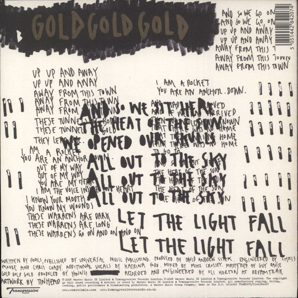 Foals Red Socks Pugie UK 7" vinyl single (7 inch record / 45) 5051442842074