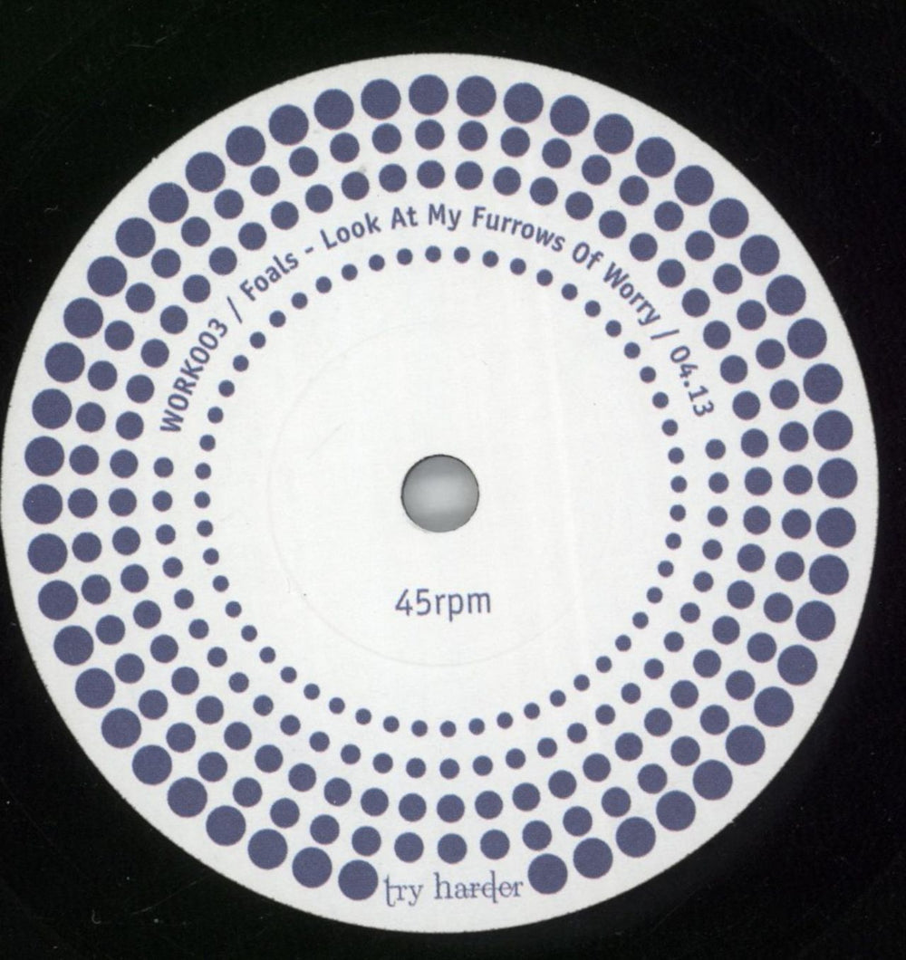 Foals Try This On Your Piano UK 7" vinyl single (7 inch record / 45) FOA07TR658312