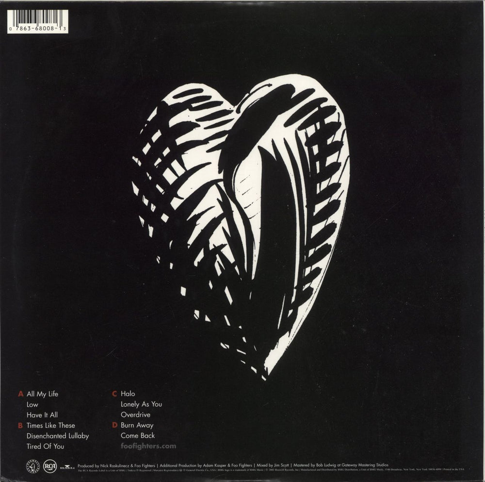 Foo Fighters One By One US 10" vinyl single (10 inch record) 078636800813